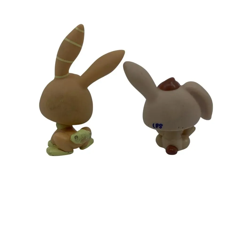 Littlest Pet Shop LPS Bunny Rabbit Lot #982 & #1565 Hasbro Authentic Figures